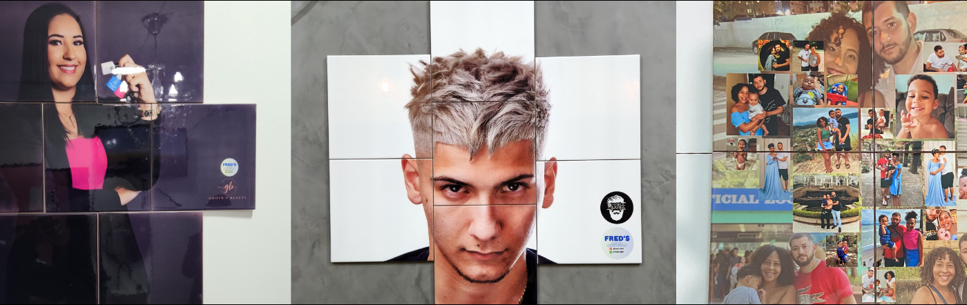 Sua foto no painel personalizado