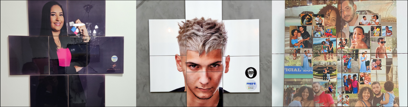 Sua foto no painel personalizado