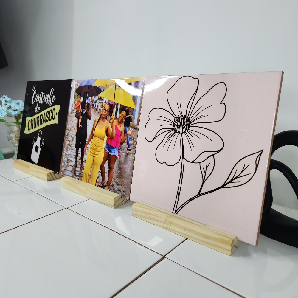 Kit Personalizado com 3 Azulejos – 20x20cm – Feito sob medida para sua decoração!