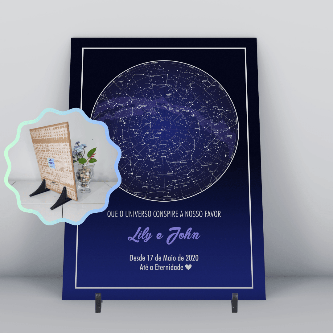 Azulejo / Quadro Mapa Estelar 5