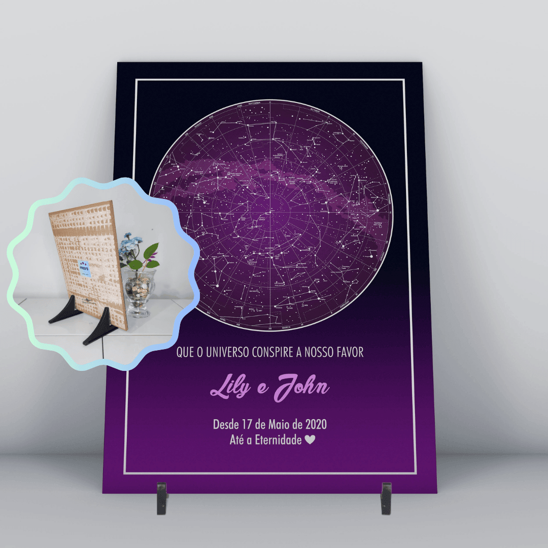Azulejo / Quadro Mapa Estelar 3