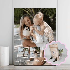 Personalize o seu Azulejo na Vertical com Suas Fotos – 15x20cm Azulejo decorativo personalizado