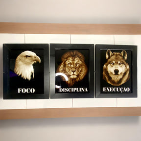 COMBINAÇÃO DECORATIVA FOCO, DISCIPLINA E EXECUÇÃO