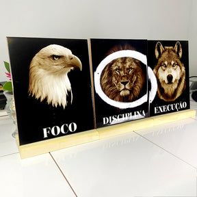 COMBINAÇÃO DECORATIVA FOCO, DISCIPLINA E EXECUÇÃO