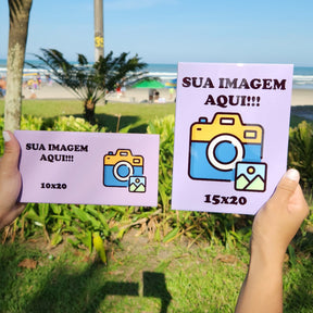 Personalize o seu Azulejo na Vertical com Suas Fotos – 15x20cm Azulejo decorativo personalizado