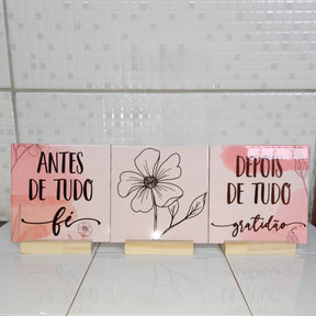 COMBINAÇÃO DECORATIVA ANTES DE TUDO FÉ