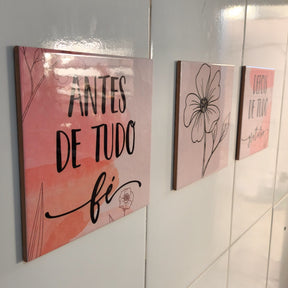 COMBINAÇÃO DECORATIVA ANTES DE TUDO FÉ